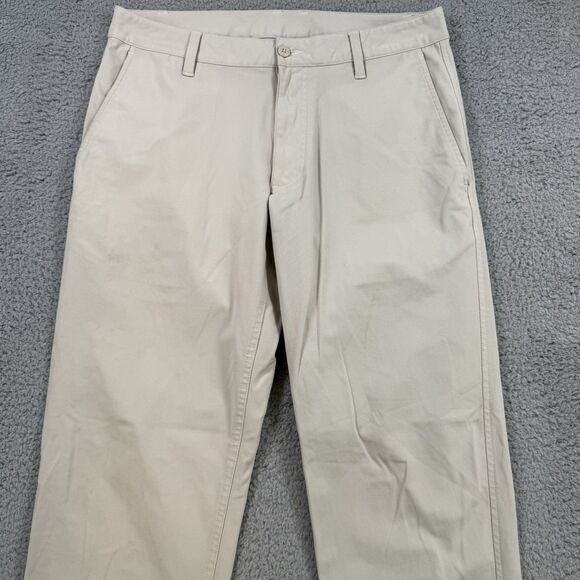 FootJoy Pants Men's 30x30 Beige‎ Chino Straight Performance Golf - Picture 2 of 12